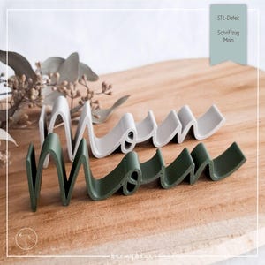 STL file lettering Moin