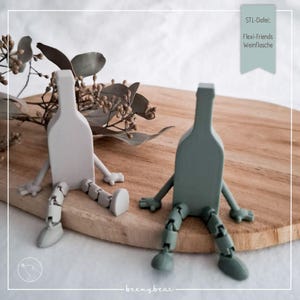 STL-Datei FLEXI-FRIENDS Weinflasche