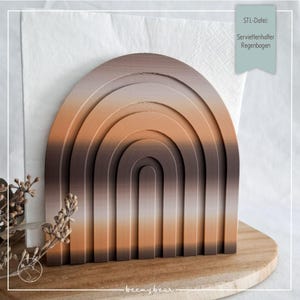 STL-DATEI Serviettenhalter Regenbogen