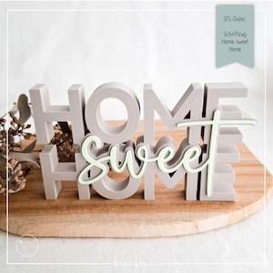 STL-Datei Schriftzug Home Sweet Home