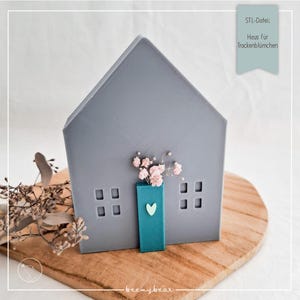 STL file house for dried flowers