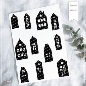 Winter Village plotter file