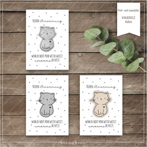 Print-/Laserdatei KNUDDELZ Katze
