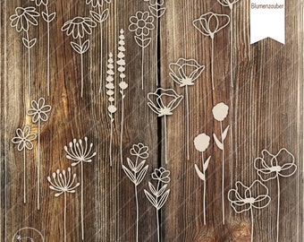 Fichier laser magie des fleurs