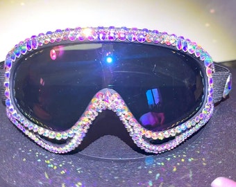 Bling Strass Verzierte UV Wind & Staub Schutzbrille