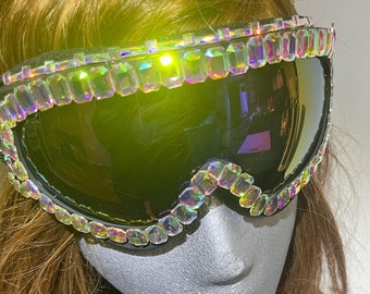 Futuristische UV Wind & Staub Schutz Brille