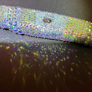 Custom Utility Knife – Hand-Stoned Rhinestone Box Cutter, Iridescent AB Crystals (Or Custom Color) Bling