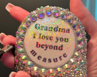 Personalizable Tape Measure AB Rhinestone Blinged