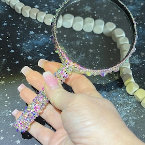 Lente d'ingrandimento Bling in 2 misure tempestata di strass AB