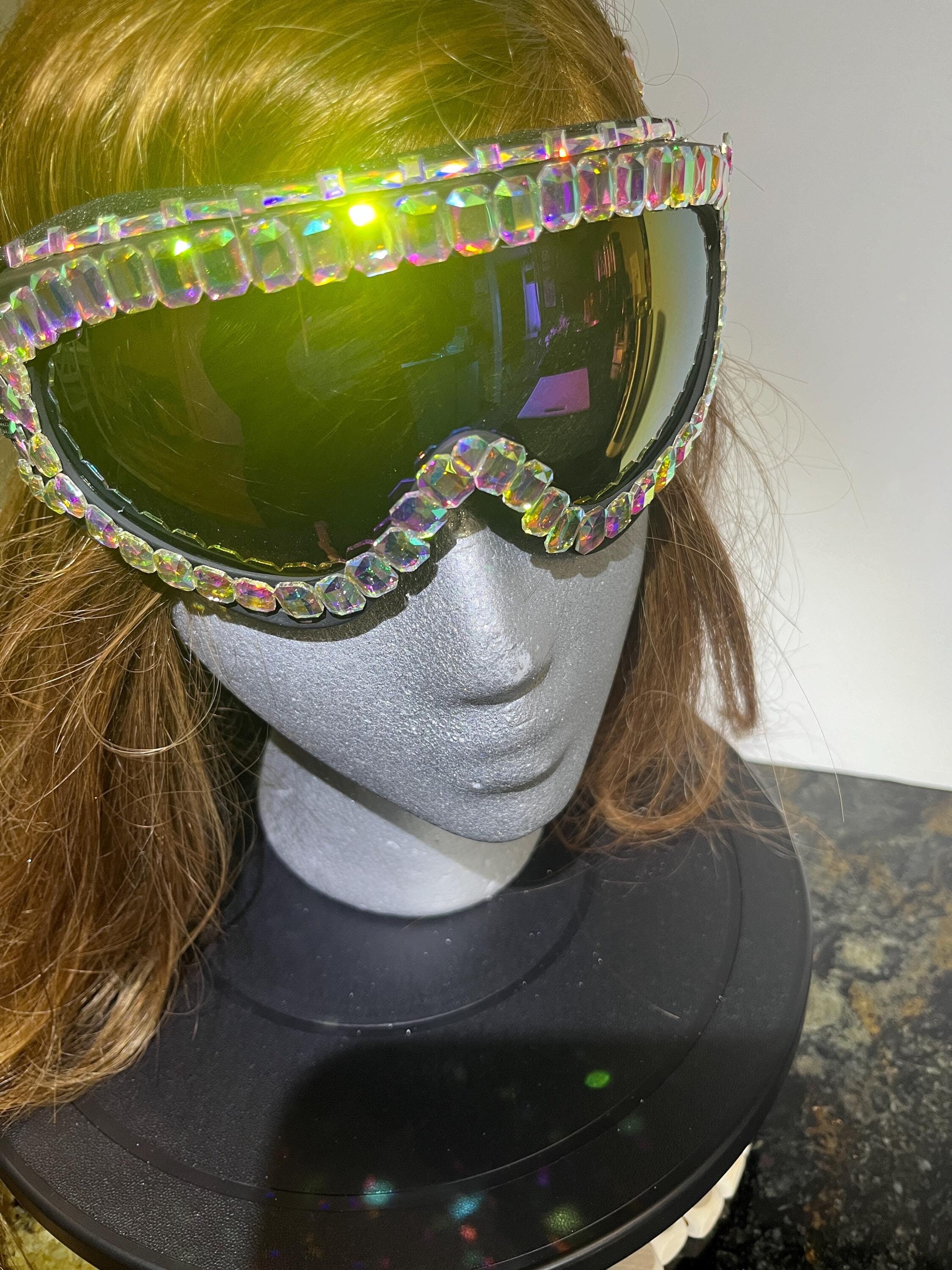 Futuristic UV Wind & Dust Protection Bling Goggles - Etsy display picture 1