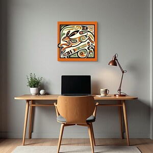 Haida First Nations Rabbit Wall Art Unique Abstract Easter Gift Pacific ...
