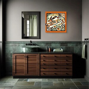 Haida First Nations Rabbit Wall Art Unique Abstract Easter Gift Pacific ...