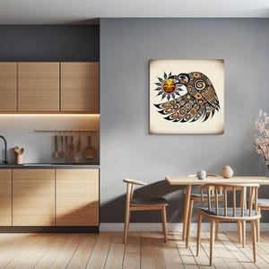 First Nations Raven Steals the Sun Wall Art Haida Salish Creator Raven ...