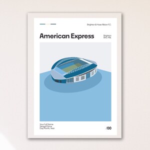 Personalised Brighton & Hove Albion Print