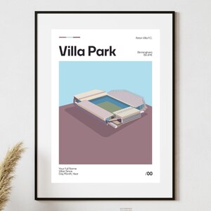 Personalised Aston Villa Print