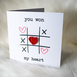 Crochet Removable Heart Greeting Card