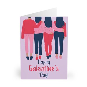 Galentines Day Grußkarten (5er Pack) Weibliche Wertschätzung Freundschaft Girl Power