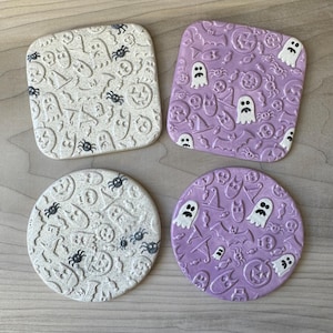 Halloween coaster that is handmade for her