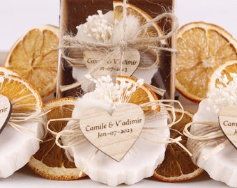 Scented Soap Wedding Favors for Guests, Bridal Shower Favors, Baby Shower Personalized Soap Favors, Baptism Favors, Bridesmaid Soap Gifts
