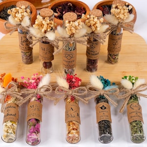 Wedding Favors Herbal Tea, Loose Leaf Tea, Wedding Tea Favors, Engagement Party, Bridal Shower Favors, Wedding Guest Gifts, Tea Party Favors