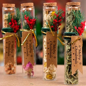 Christmas Tea Party Favors, Loose Leaf Tea, Merry Christmas, Christmas Gifts, Merry and Bright, Stocking Stuffer, Gift for Host, Xmas Gifts
