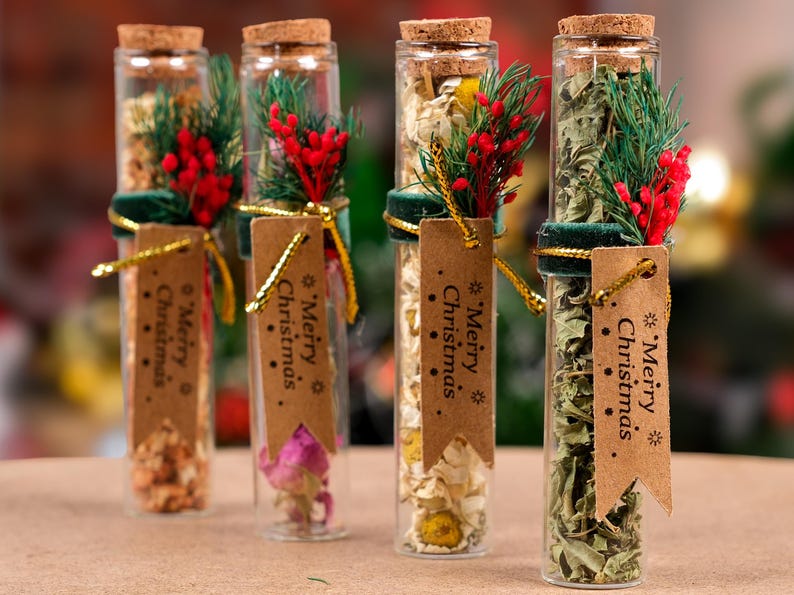 Christmas Tea Party Favors, Loose Leaf Tea, Merry Christmas, Christmas Gifts, Merry and Bright, Stocking Stuffer, Gift for Host, Xmas Gifts