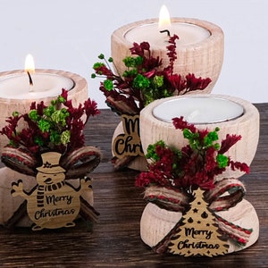Wedding Party Favors, First Christmas Gift, Christmas Table Decoration, Happy Holiday Gifts, Christmas Candle Gift, Custom Christmas Candle Favors bulk, Happy New Year Gift, Xmas noel gifts, holiday coworker gift, coworker Christmas Candle Holder