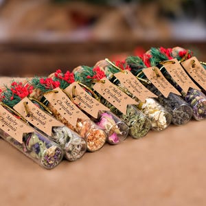 Christmas Tea Party Favors, Loose Leaf Tea, Merry Christmas, Christmas Gifts, Merry and Bright, Stocking Stuffer, Gift for Host, Xmas Gifts