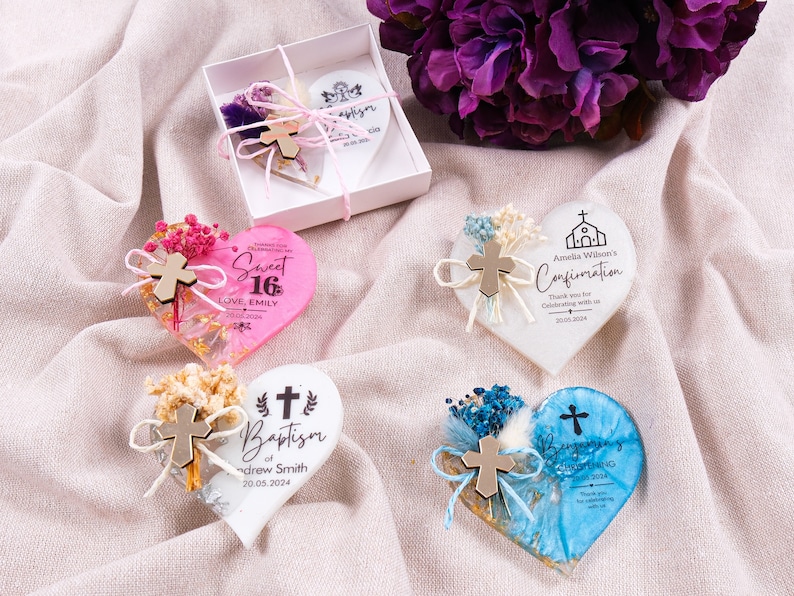 confirmation favor, sweet 16 favor, Quinceanera, baby shower gift ideas, baby shower favor, baptism favor, baptism gift for guests, first communion favors, christening favors, communion gifts, perfect personalized gift for baptism gift for her guests