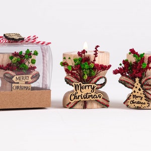Wedding Party Favors, First Christmas Gift, Christmas Table Decoration, Happy Holiday Gifts, Christmas Candle Gift, Custom Christmas Candle Favors bulk, Happy New Year Gift, Xmas noel gifts, holiday coworker gift, coworker Christmas Candle Holder