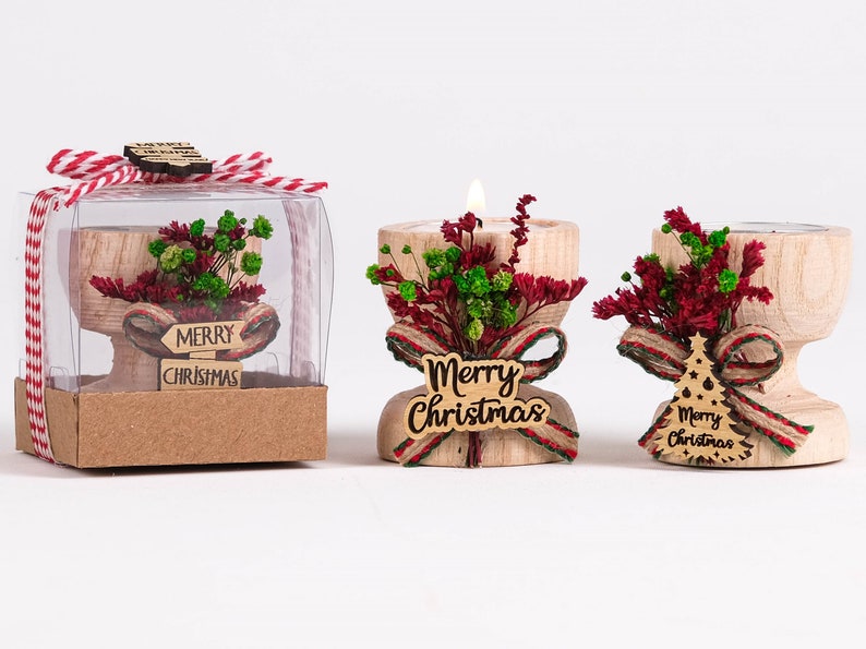 Wedding Party Favors, First Christmas Gift, Christmas Table Decoration, Happy Holiday Gifts, Christmas Candle Gift, Custom Christmas Candle Favors bulk, Happy New Year Gift, Xmas noel gifts, holiday coworker gift, coworker Christmas Candle Holder