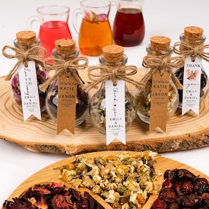 Wedding Favors, Loose Leaf Tea, Wedding Guest Gifts, Herbal Tea, Wedding Tea Favors, Bridal Shower Favors, Engagement Party, Tea Party Favor