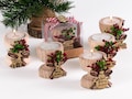 Merry Christmas Candle Holder, Coworker Happy Holiday Gifts, Noel, Xmas, New Year Candle, Wooden Tealight Holder, Christmas Table Decoration