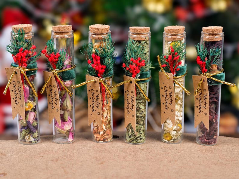 Christmas Tea Party Favors, Loose Leaf Tea, Merry Christmas, Christmas Gifts, Merry and Bright, Stocking Stuffer, Gift for Host, Xmas Gifts