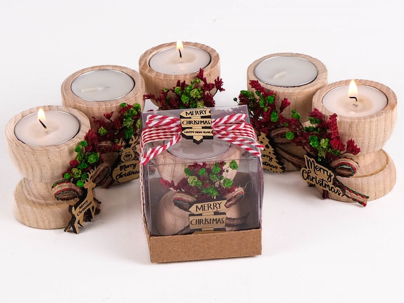 Wedding Party Favors, First Christmas Gift, Christmas Table Decoration, Happy Holiday Gifts, Christmas Candle Gift, Custom Christmas Candle Favors bulk, Happy New Year Gift, Xmas noel gifts, holiday coworker gift, coworker Christmas Candle Holder