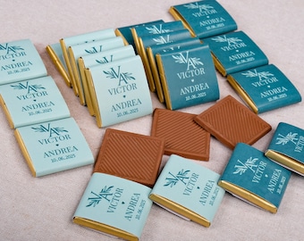 Wedding Chocolate, Custom Chocolate Favors for Guests, Engagement Bridal Shower Favors, Wedding Favors, Wedding Decorations, Chocolate Gifts