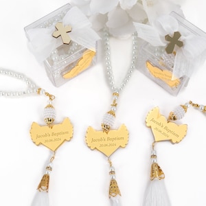 Baptism Party Favors for Guests Rosary Beads, Baptism Rosary Box, Christening Bulk Favors, Baby Shower Favors, First Communion, Confirmation