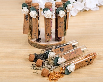 Wedding Tea Favors For Guests, Rustic Wedding Favors, Herbal Tea Favors, Loose Leaf Tea, Tea Party Favor, Bridal Shower, Wedding Guest Gifts