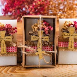 Baptism Favor for Guests Scented Soap Favor, Personalized Soap Favor, Christening Bulk Favor, Baby Shower Party Favor, First Communion Favor