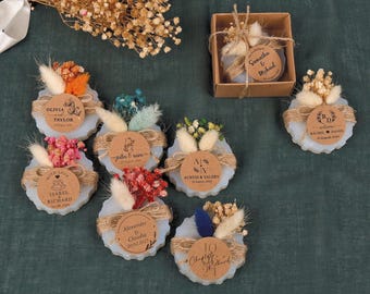 Recuerdos de boda con jabón, jabón natural, regalos para invitados de boda, recuerdos de boda hechos a mano con flores secas, recuerdos de boda rústicos, recuerdos de despedida de soltera