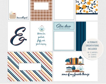 Cozy Days Journaling Cards, Project Life Cards
