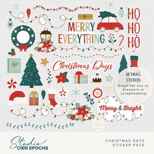 Christmas Days Digital Stickers