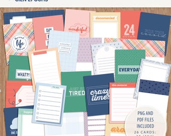 Everyday Life Journaling Cards: Scrapbooking & Planner (Digital Download)