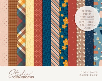Cozy Days Scrapbooking Papers