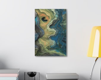 Arte moderno, arte de pared en lienzo digno de una galería: impresiones de fotografía abstracta, regalo personalizado, regalo