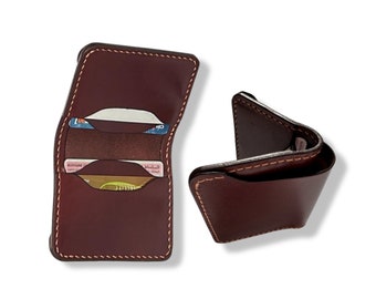 Handmade Bifold Leather Wallet, Veg Tan Leather Wallet - Iziamen Pro wallet
