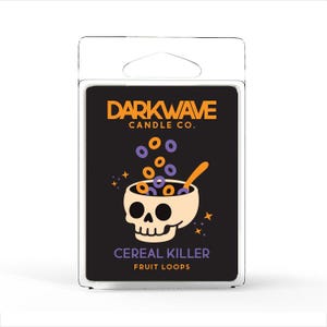 Fruity Cereal Killer Wax Melts: Spooky Breakfast, Coconut Soy, Halloween Decor