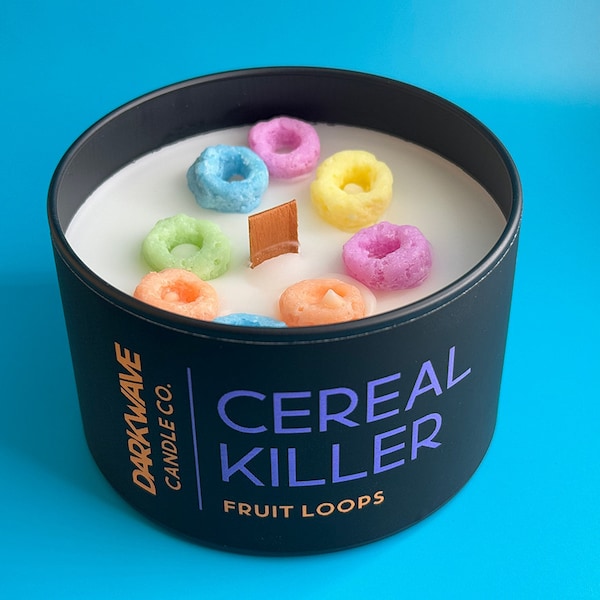 Cereal Killer Candle | Fruit Loop Scented Coconut Soy Wax Candle