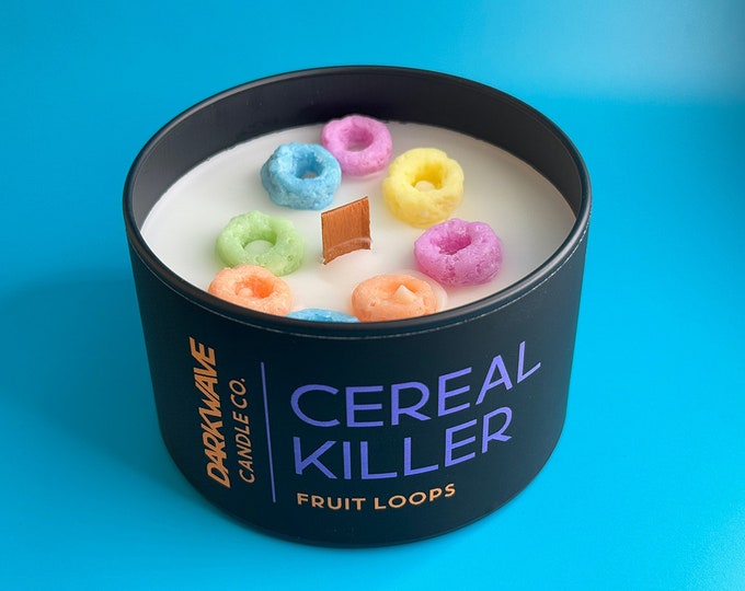 Cereal Killer Candle | Fruit Loop Scented Coconut Soy Wax Candle