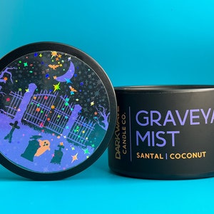 Graveyard Mist Candle | gothic candle, ghost, ghosts, witchy, spooky, halloween, soy, eco, dark academia, witchcore, darkwave, gothic decor